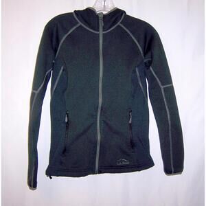 L.L.Bean Women's Full-Zip Performance Stretch Jacket - Black/Grey - XXS